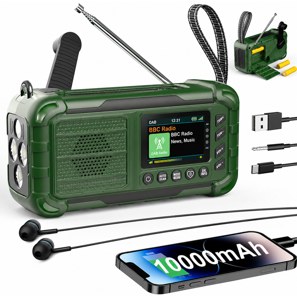 Radio solarne z ręczną korbową – Solar Emergency Charger recenzja i cena